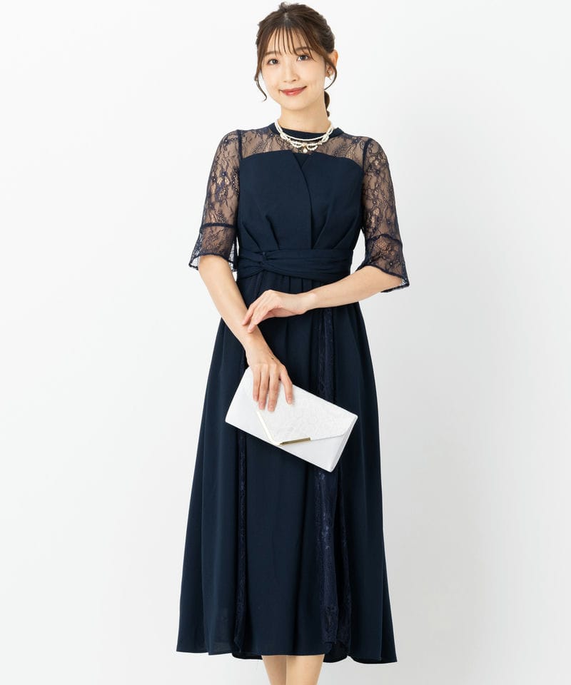 Aimer 【ドレス3点セット】エメ チュールエンブロイダリーレース