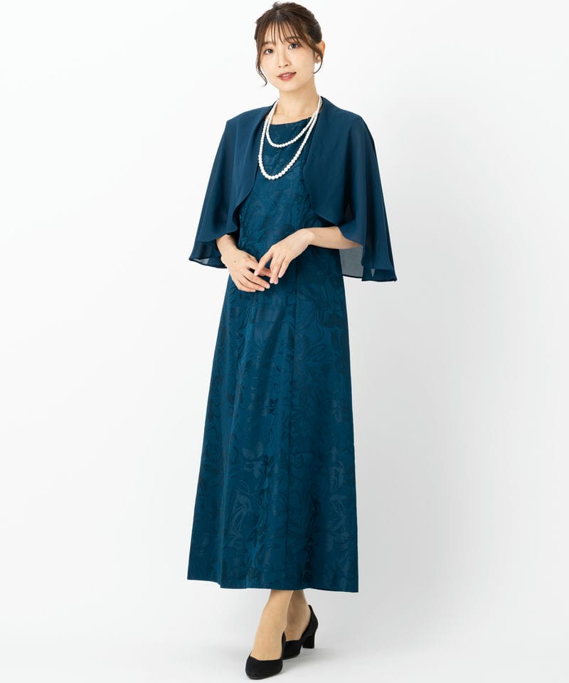 東京ソワール 【マザーズドレス】ケープ付き前開きロングドレス その他
