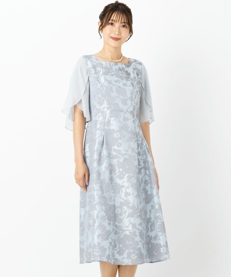 Aimer 【ドレス2点セット】エメ ラッセルレース5分袖アンクル丈ドレス