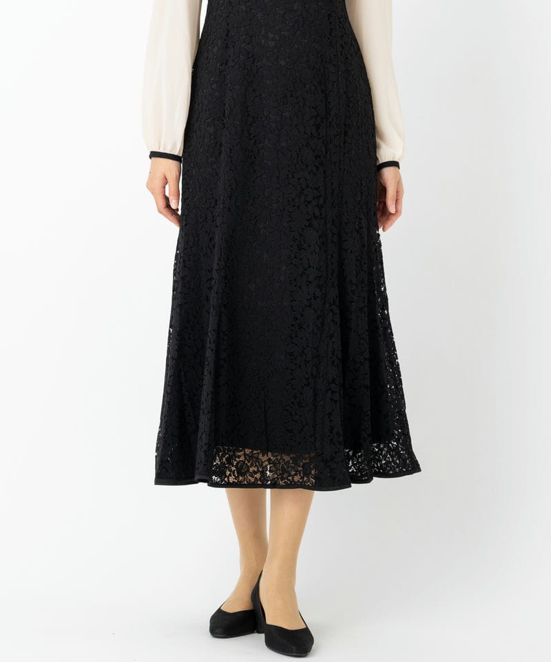 CELFORD セルフォード レースマーメイドワンピースドレス ブラック系