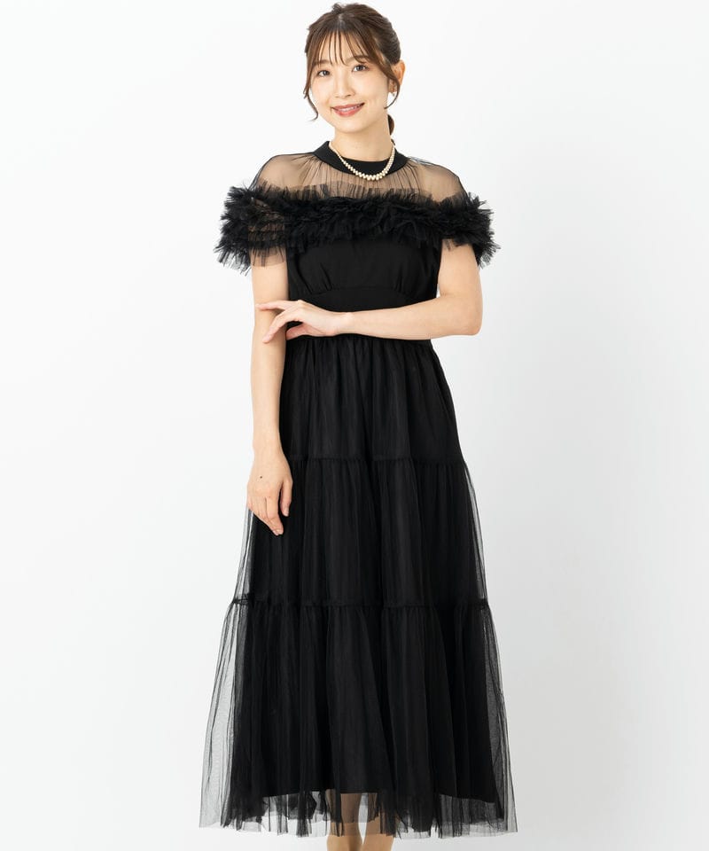 Ameri VINTAGE アメリヴィンテージ 2WAYリボンボレロドレス ブラック系