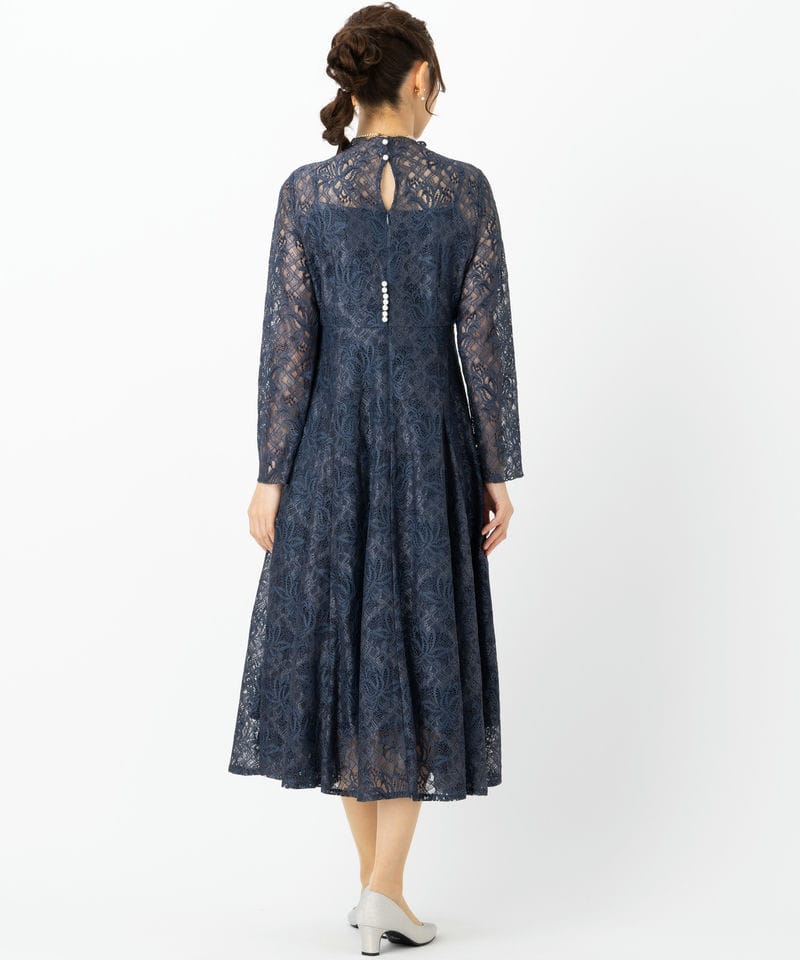 美品　ネイビー L ルイルエブティック　ワンピース RUIRUE BOUTIQUE（ルイルエブティック） ワンピース : ZOZOTOWN Yahoo