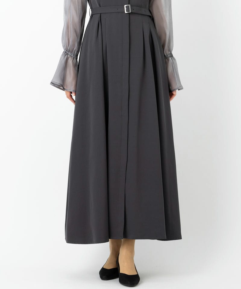 HARE ハレ 2WAYシアーフレアスリーブドレス グレー系 | 結婚式