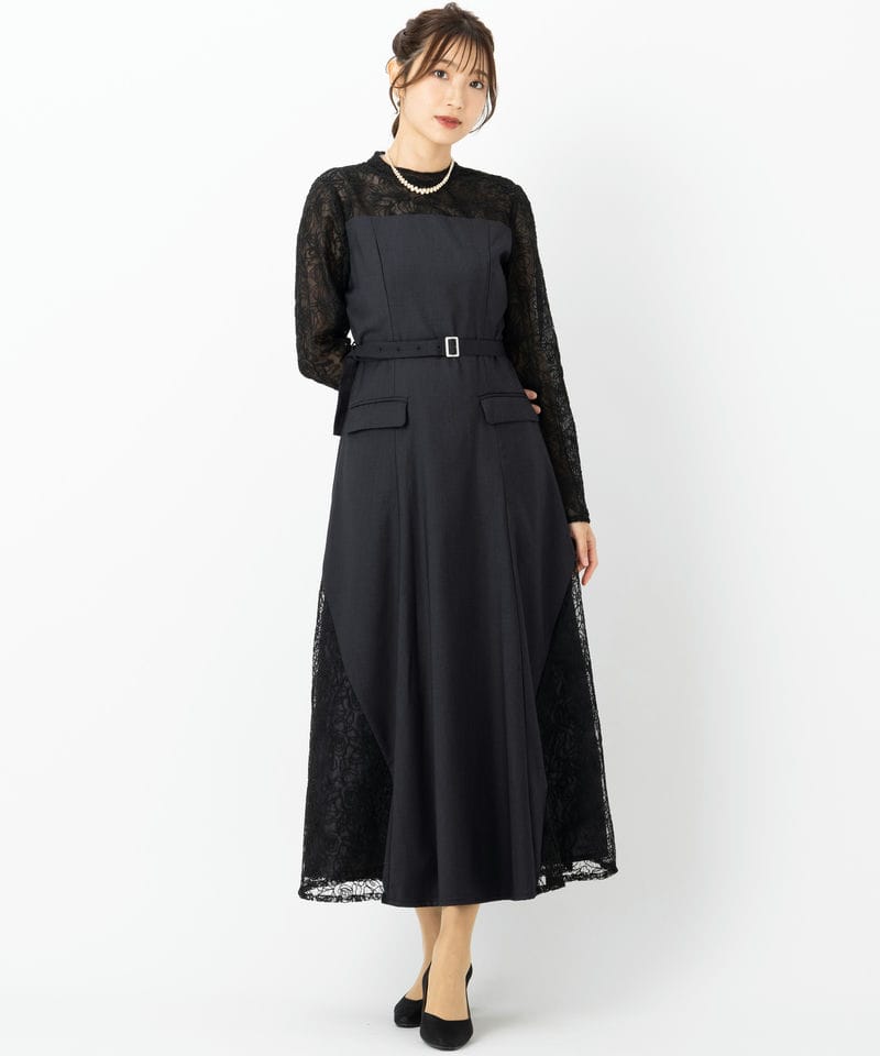 HARE ハレ 2Pレースキリカエジャケットドレス グレー系 | 結婚式 