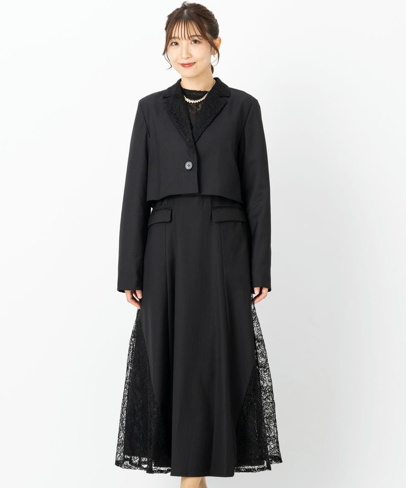 HARE ハレ 2Pレースキリカエジャケットドレス ブラック系 | 結婚式
