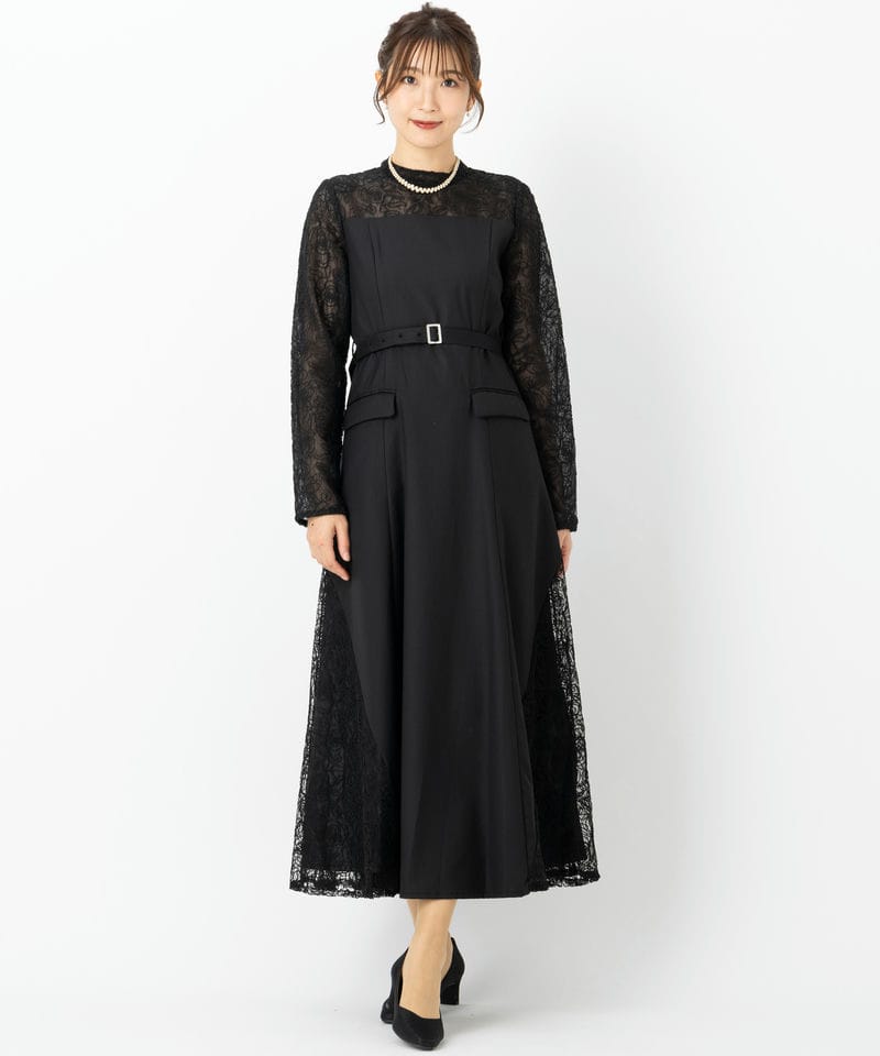HARE ハレ 2Pレースキリカエジャケットドレス ブラック系 | 結婚式