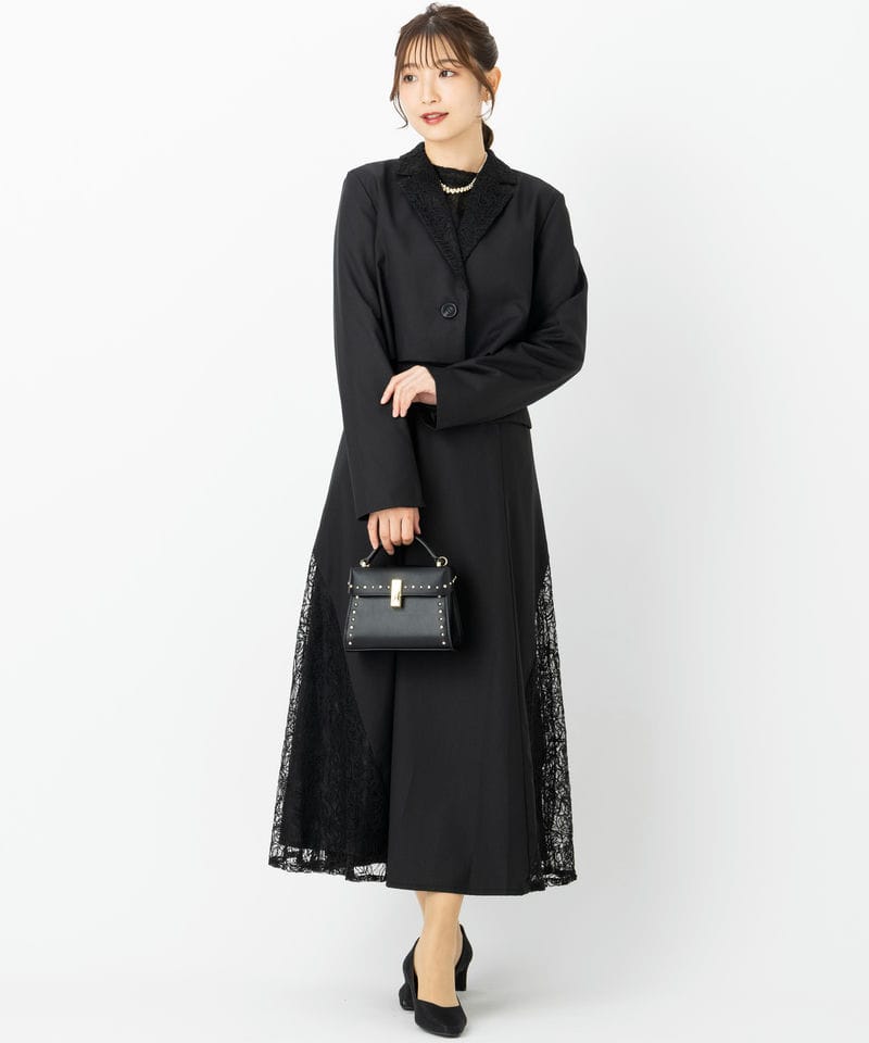 HARE ハレ 2Pレースキリカエジャケットドレス ブラック系 | 結婚式
