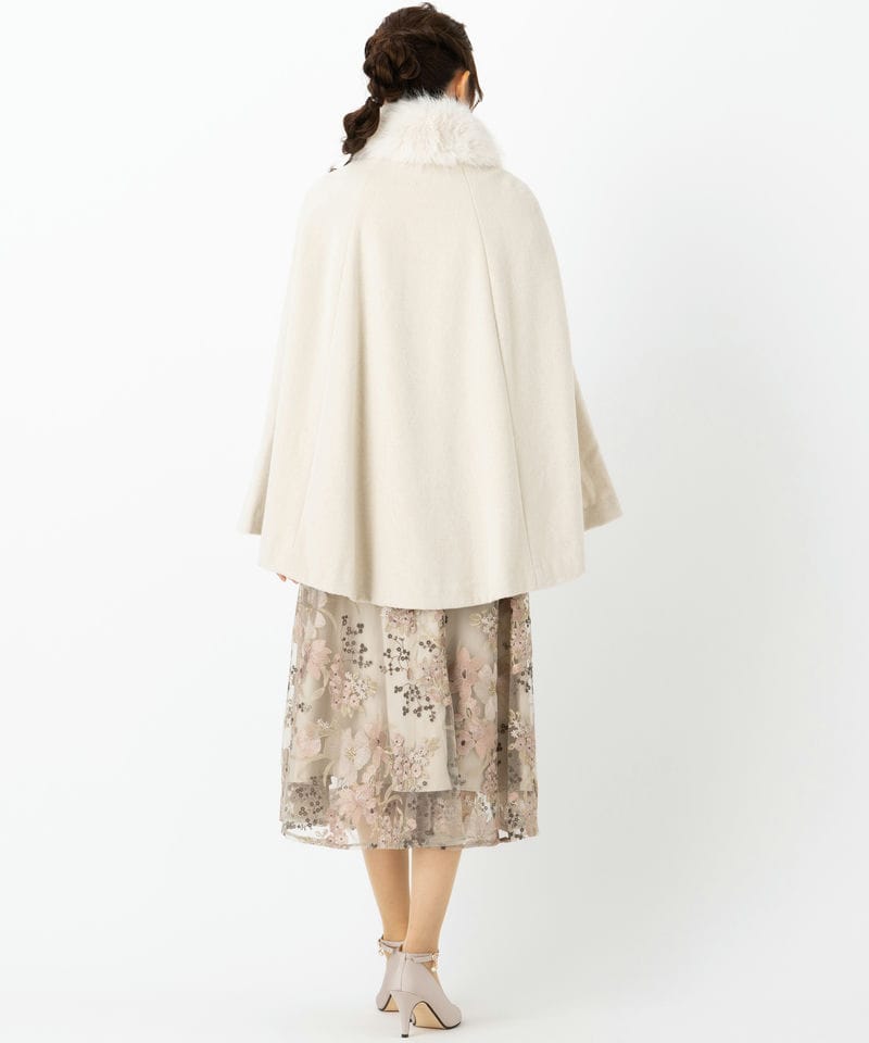 SNIDEL スナイデル ショートケープコート その他 x ホワイト系 | 結婚