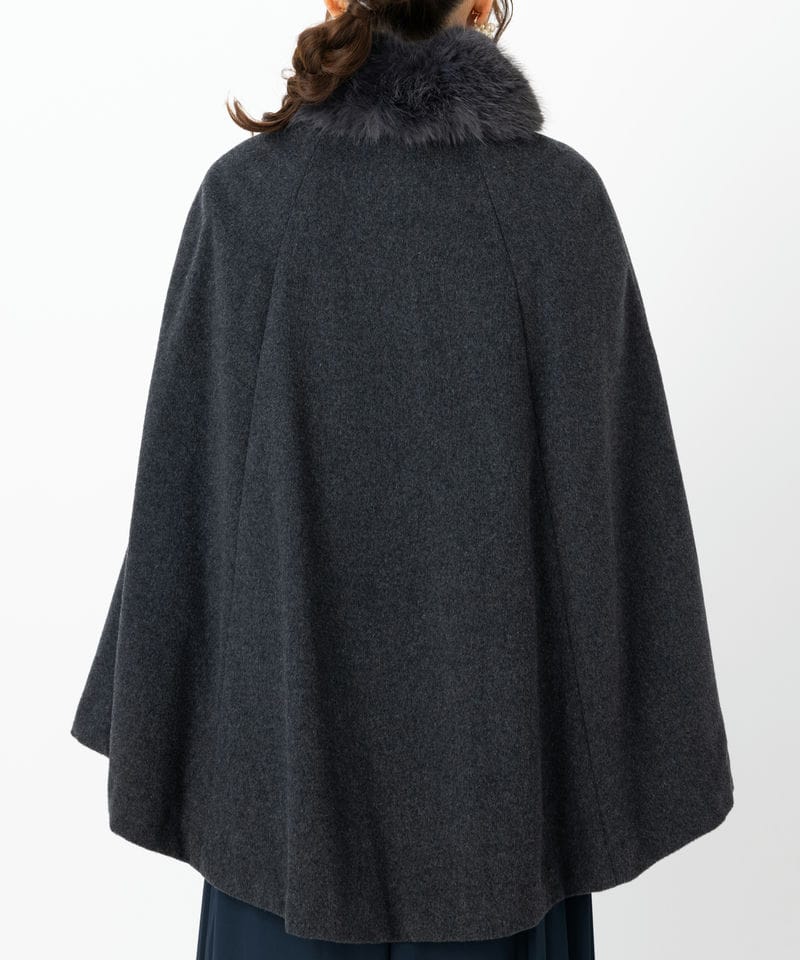 SNIDEL スナイデル ショートケープコート グレー系 | 結婚式パーティー