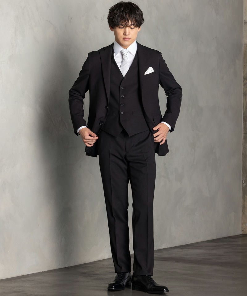 SUIT SQUARE スーツセット SUIT SQUARE スーツスクエア 【7点セット】光沢ソリッド×リバーシブル