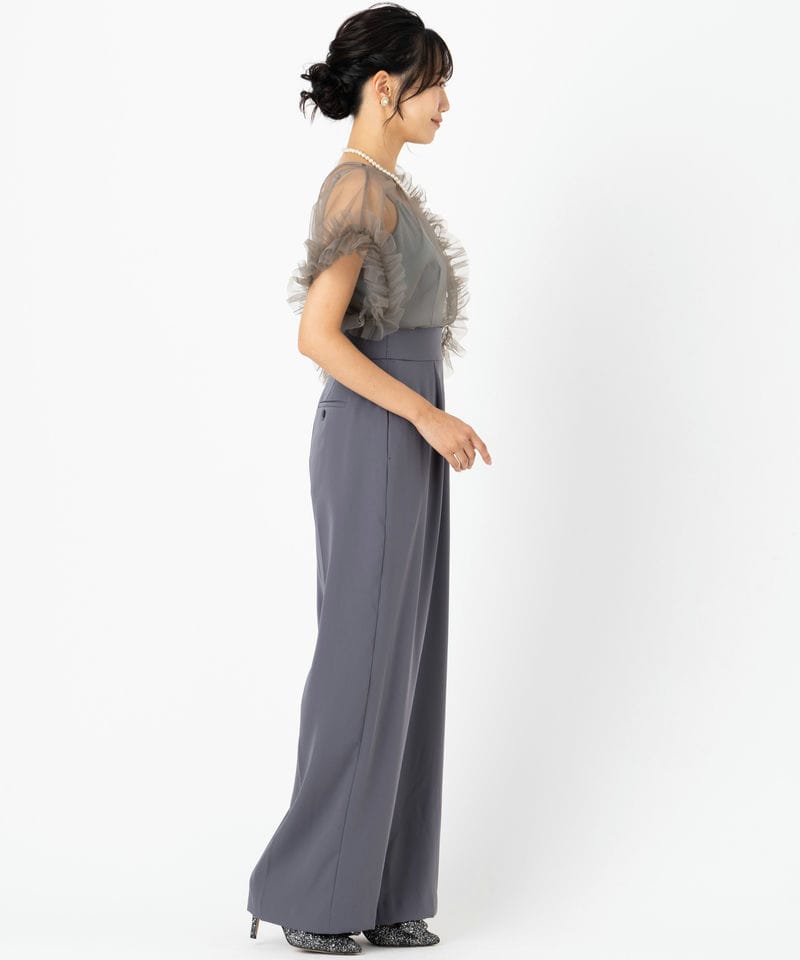 LAGUNAMOON ラグナムーン LADYチュールドッキングコンビネゾン グレー