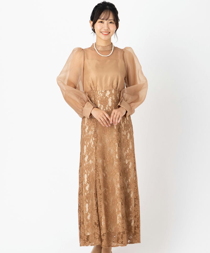 Aimer エメ オーガンジーボリュームスリーブマーメイドドレス その他 x
