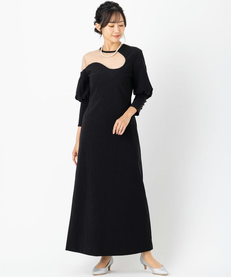 Ameri VINTAGE アメリヴィンテージ レイクカーブトリコットリブドレス