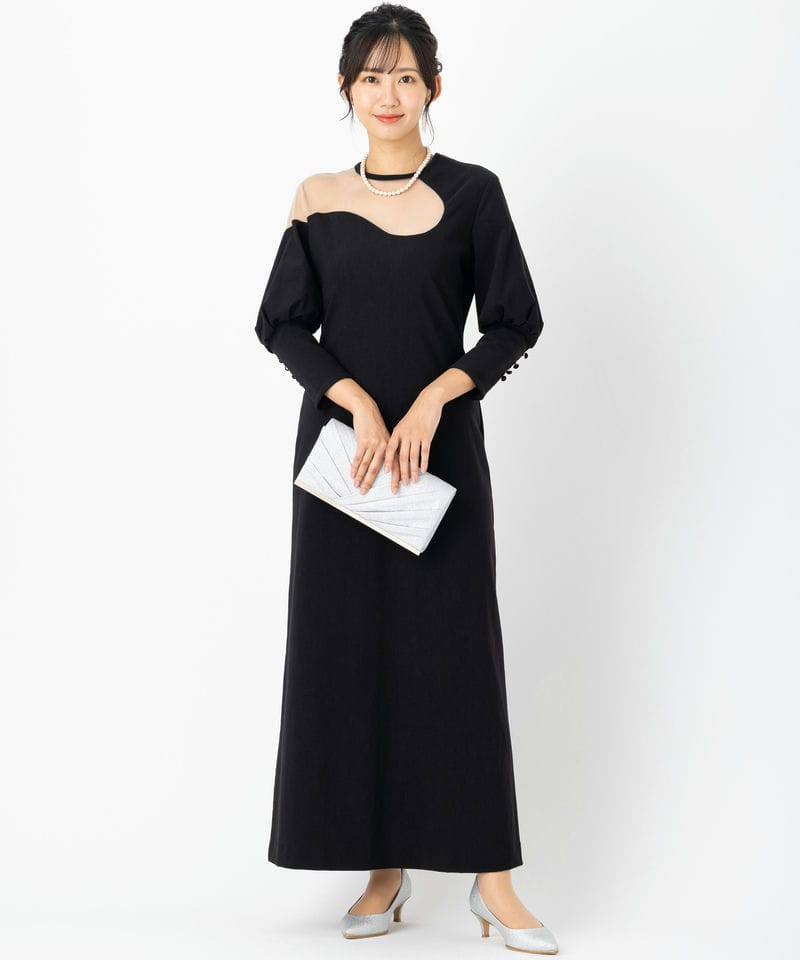 Ameri VINTAGE アメリヴィンテージ レイクカーブトリコットリブドレス