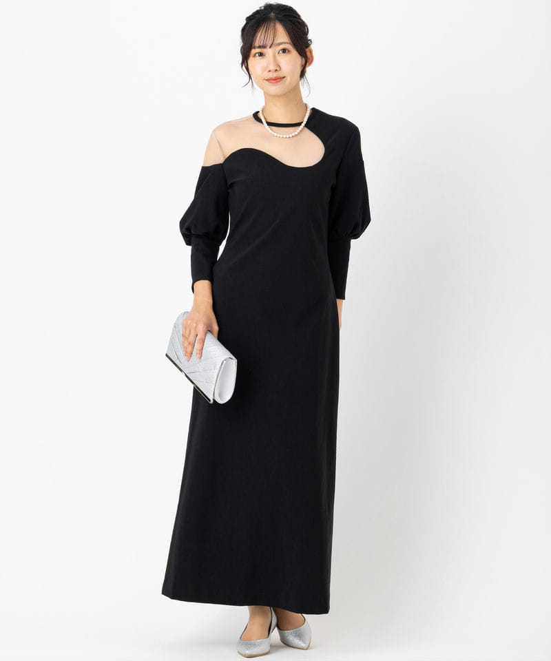 Ameri VINTAGE アメリヴィンテージ レイクカーブトリコットリブドレス