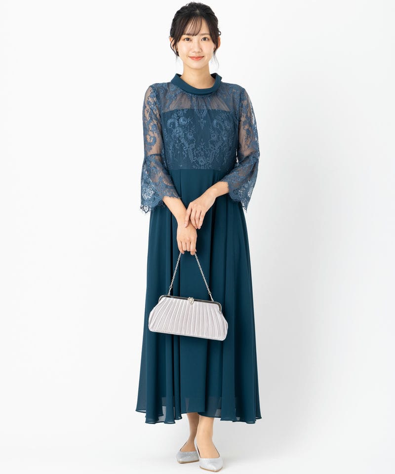 Select Shop 【マザーズドレス】ハイネック袖フレアドレス その他 x