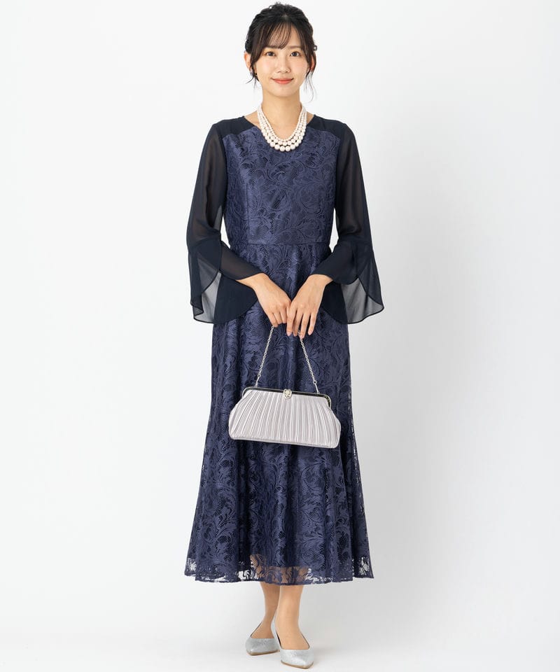 Aimer 【マザーズドレス】エメ フレアスリーブレースマーメイドライン
