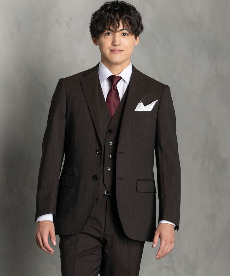 SUIT SELECT スーツセレクト レギュラーフィットスリーピーススーツ