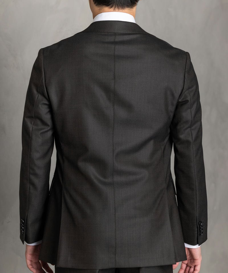 SUIT SQUARE シャイニーピンヘッド・フォーマルスリーピーススーツ