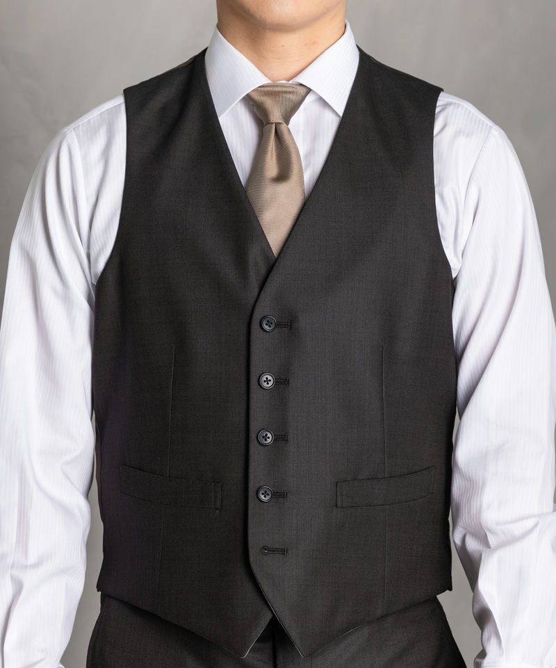 SUIT SQUARE シャイニーピンヘッド・フォーマルスリーピーススーツ