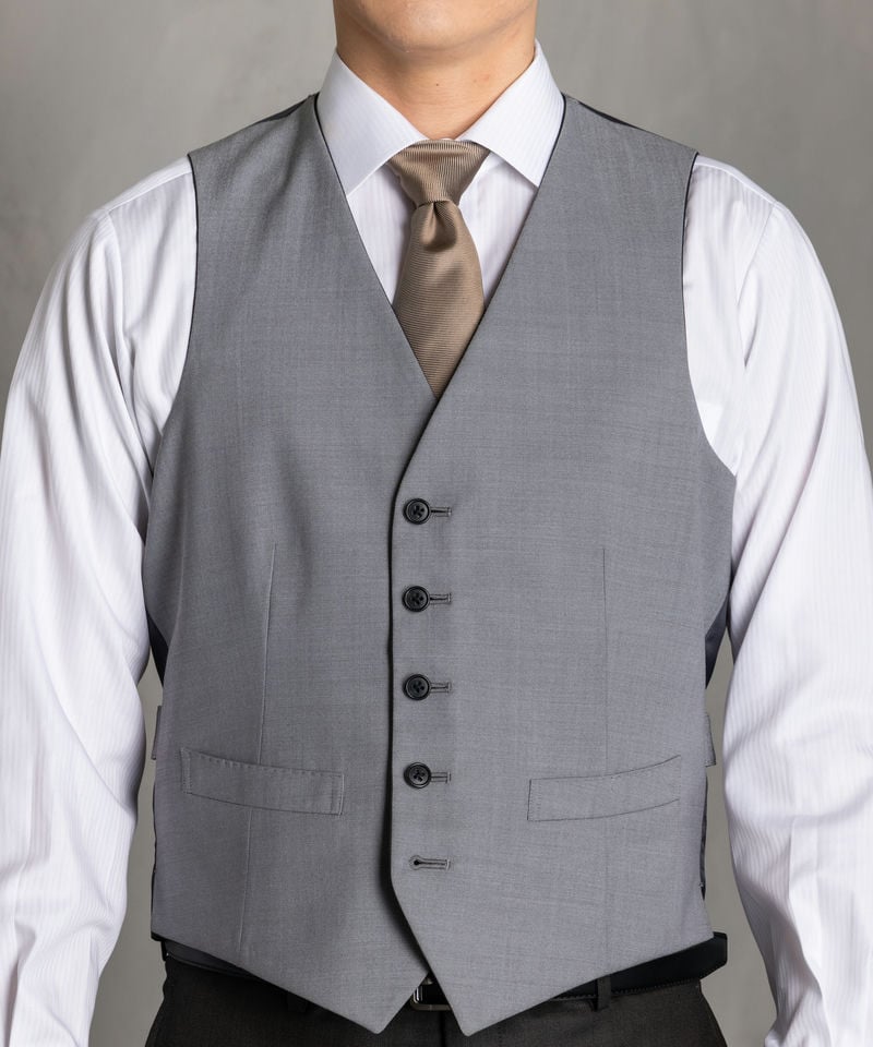 SUIT SQUARE シャイニーピンヘッド・フォーマルスリーピーススーツ