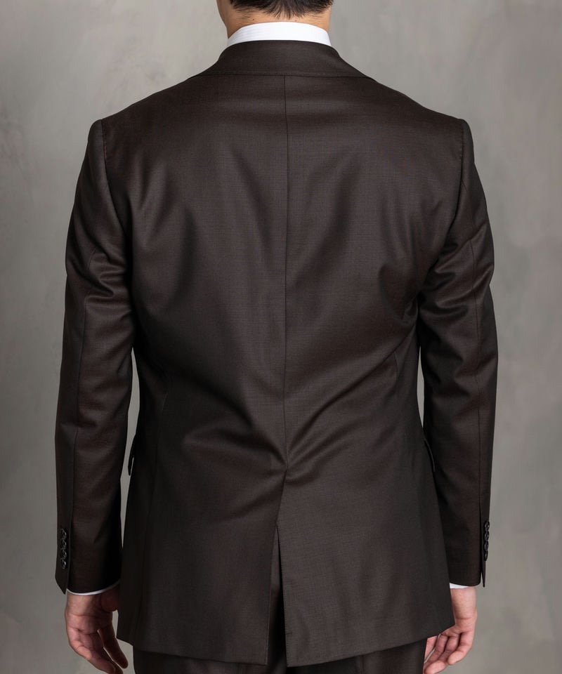 ORIHICA オリヒカ ウールブレンド・ブラウンフォーマルスリーピース