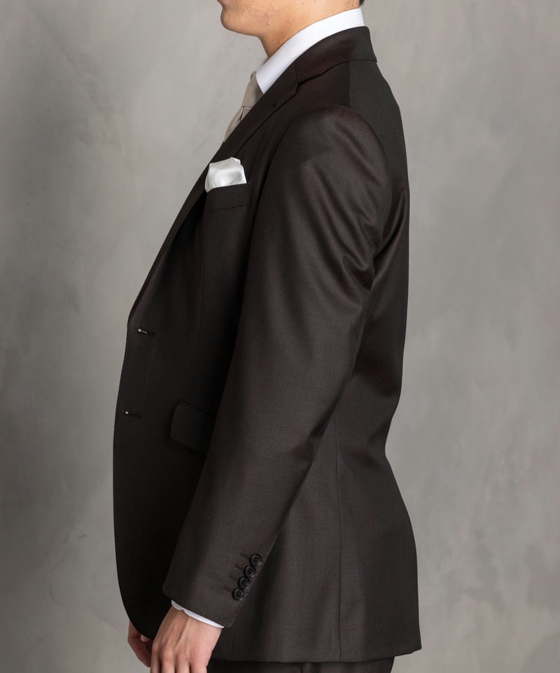 ORIHICA オリヒカ ウールブレンド・ブラウンフォーマルスリーピース