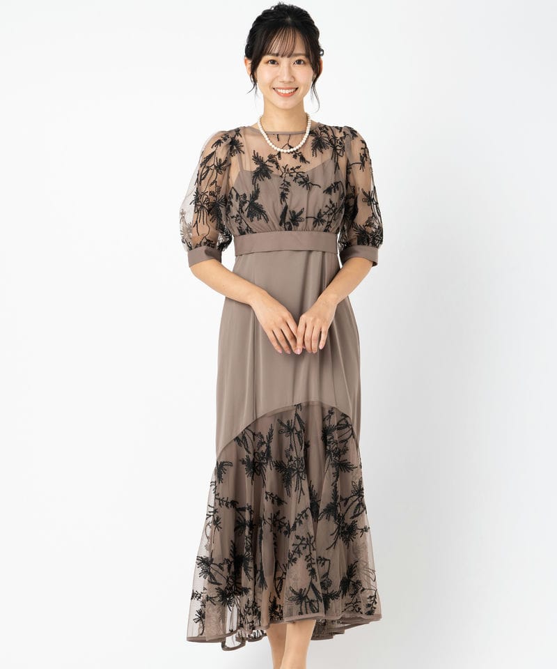 Dorry Doll ドリードール バイカラーエンブロイダリーセットドレス