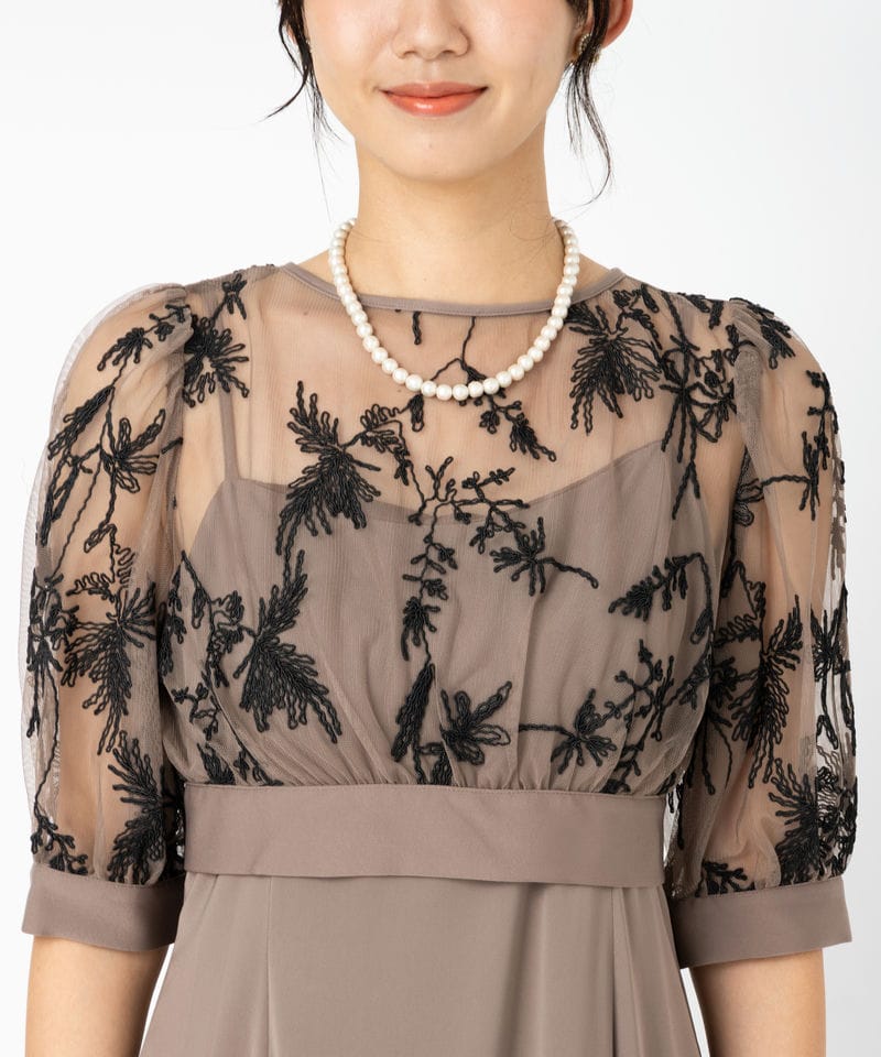 Dorry Doll ドリードール バイカラーエンブロイダリーセットドレス