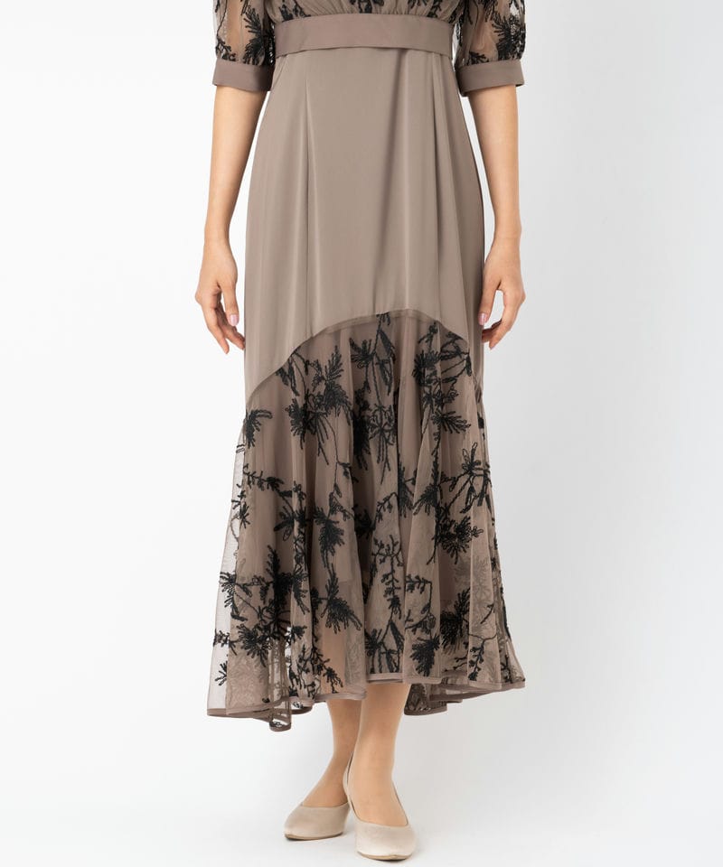 Dorry Doll ドリードール バイカラーエンブロイダリーセットドレス