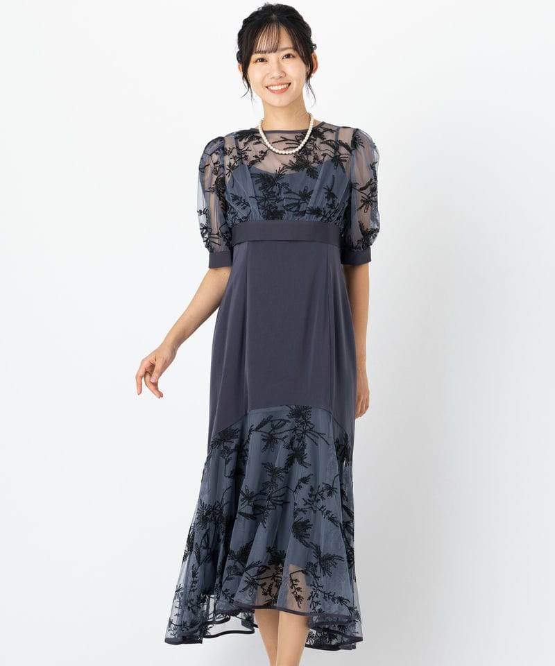 Dorry Doll ドリードール バイカラーエンブロイダリーセットドレス