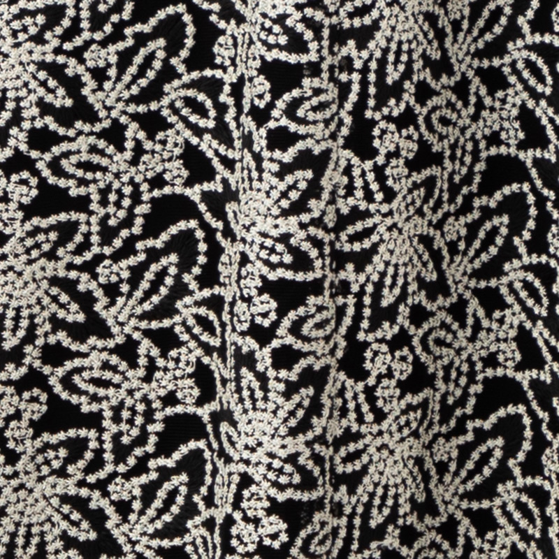 LilyBrown リリーブラウン レイヤード刺繍チュールドレス ブラック系