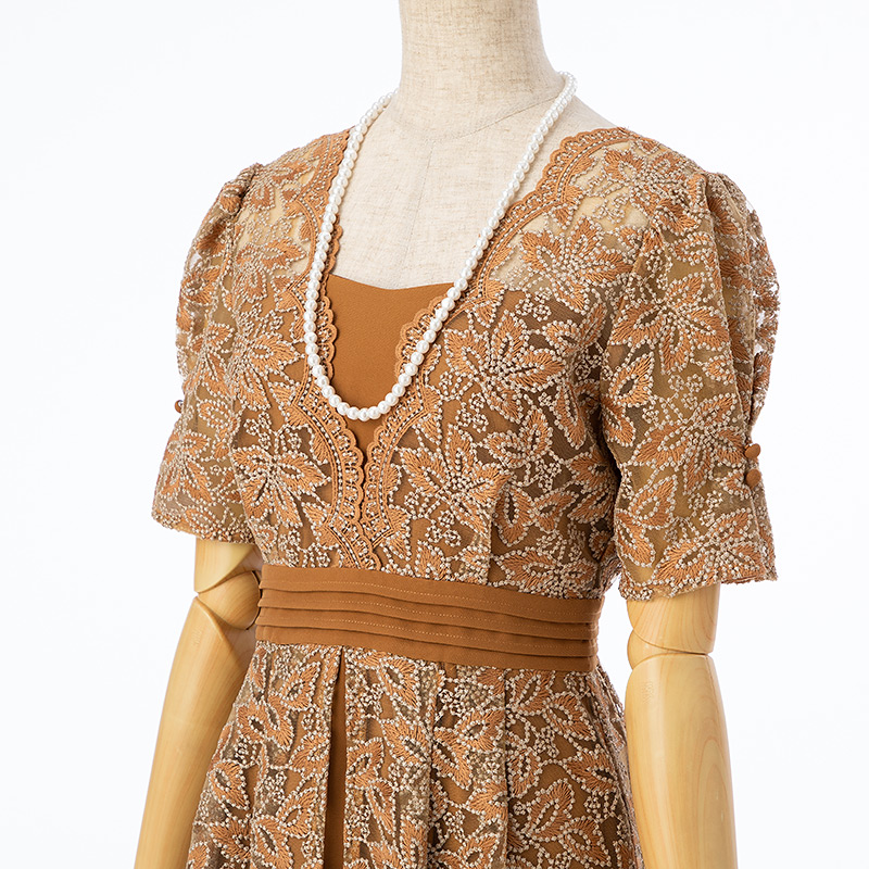 LilyBrown リリーブラウン レイヤード刺繍チュールドレス その他 x