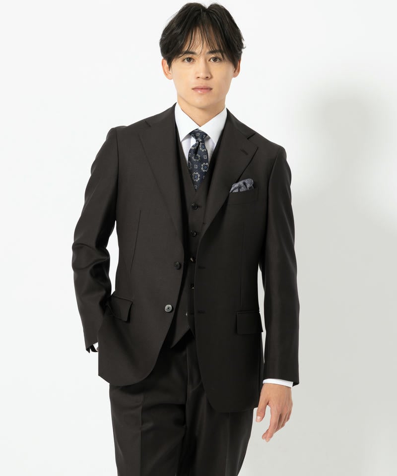 SUIT SQUARE スーツスクエア 尾州・微光沢フォーマルソリッド