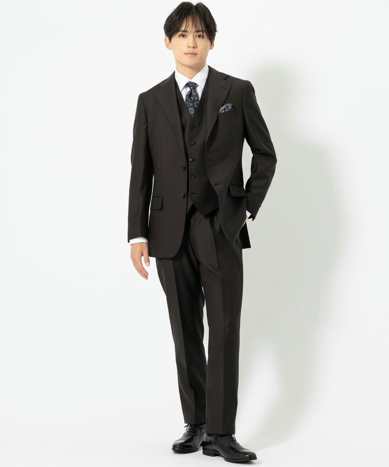 SUIT SQUARE スーツスクエア 尾州・微光沢フォーマルソリッド