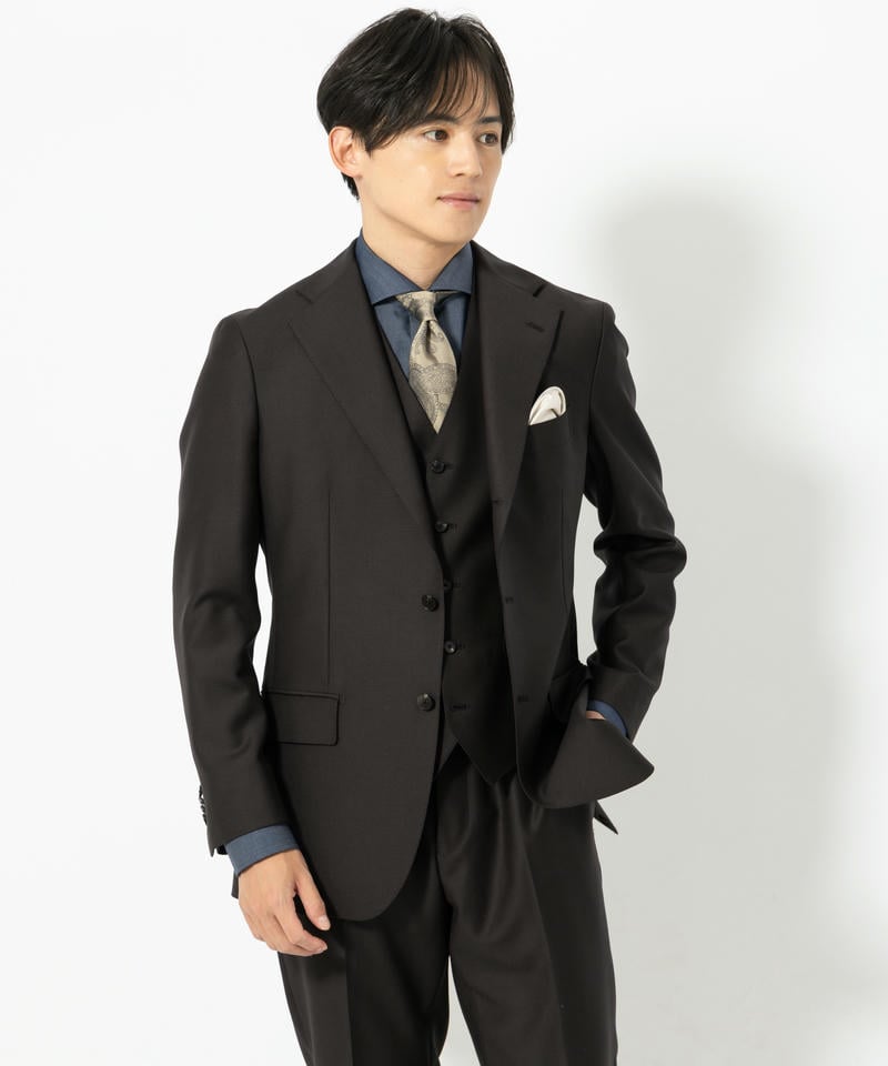 P.S.FA ベネシャンスリーピーススーツ ブラウン系 | 結婚式パーティー