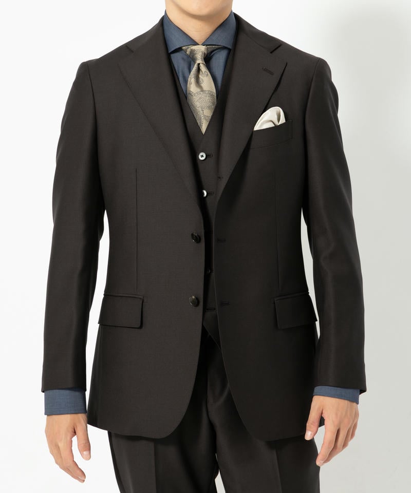 SUIT SQUARE スーツスクエア 尾州・微光沢フォーマルソリッド