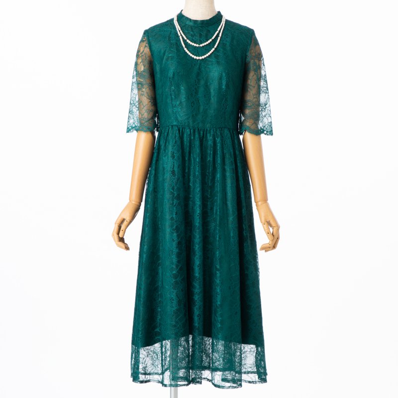 Aimer 【ドレス2点Set】ラッセルレース7分袖ロングドレス その他 x