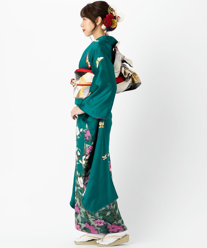 Select Shop 【振袖】紫陽花に蝶 その他 x グリーン系 | 結婚式