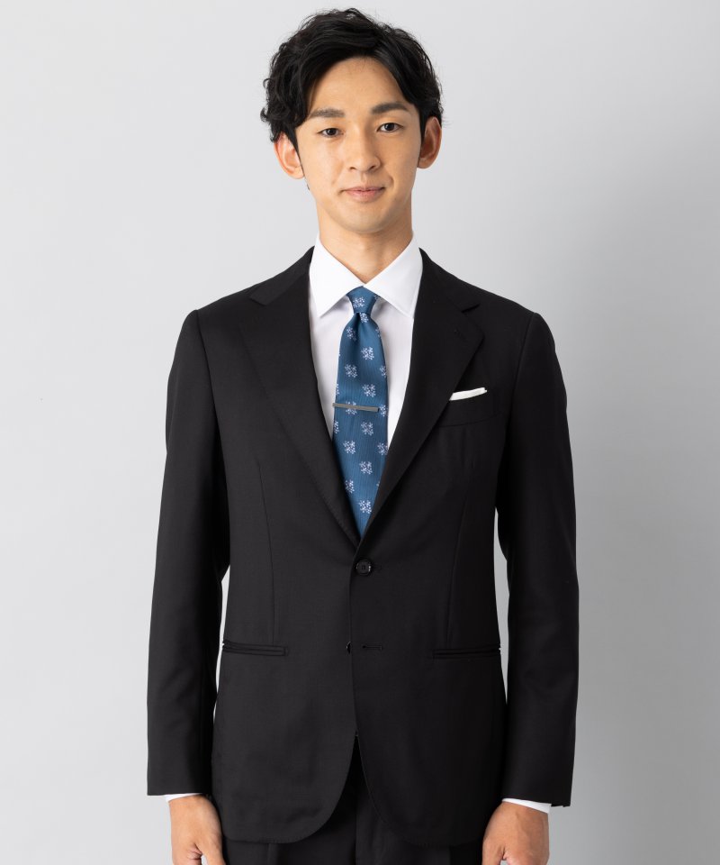 UNITED ARROWS ユナイテッドアローズ サージ3ボタンスーツ ブラック系