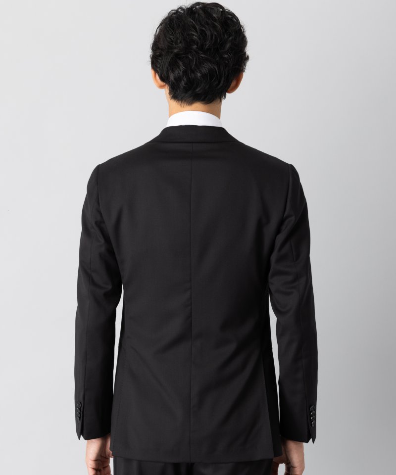 UNITED ARROWS ユナイテッドアローズ サージ3ボタンスーツ ブラック系