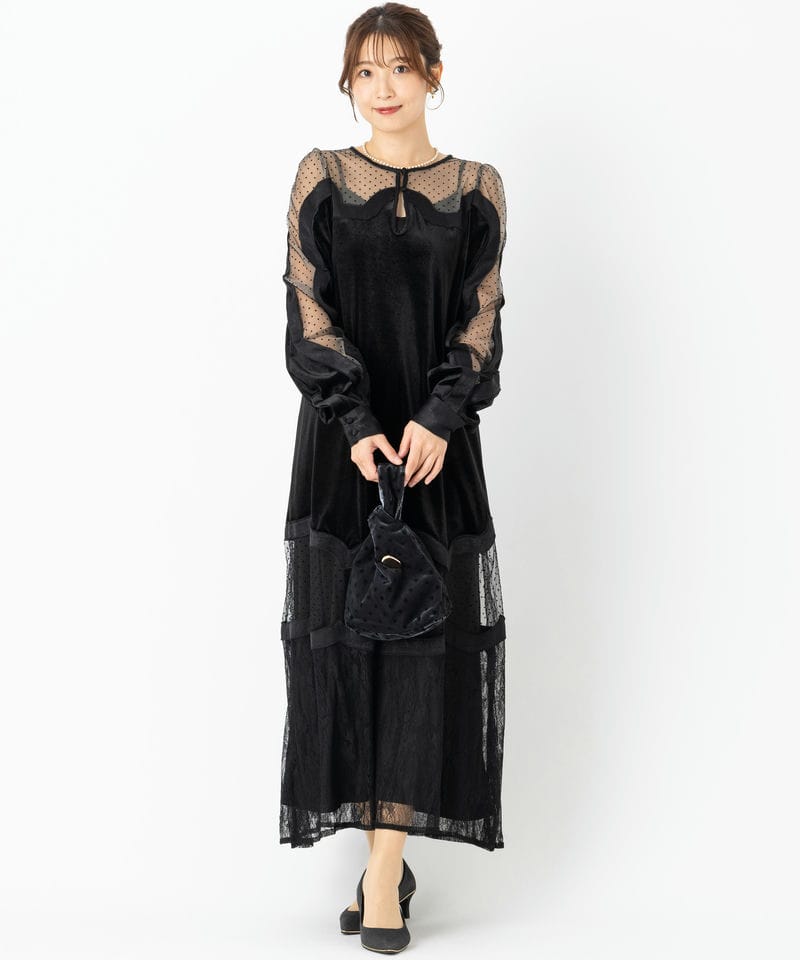 アメリビンテージ　シアードレス Ameri VINTAGE アメリヴィンテージ ウェーブスイッチシアードレス