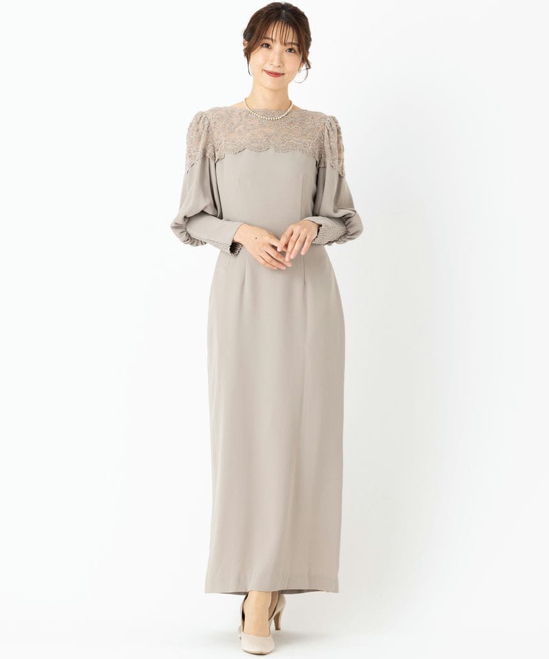 Ameri VINTAGE アメリヴィンテージ エアリーヴェールドレス ベージュ系