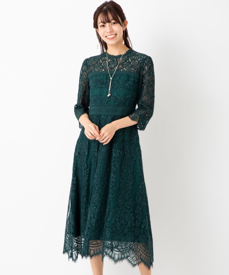 GRACE CONTINENTAL グレースコンチネンタル ハイネックレース切替