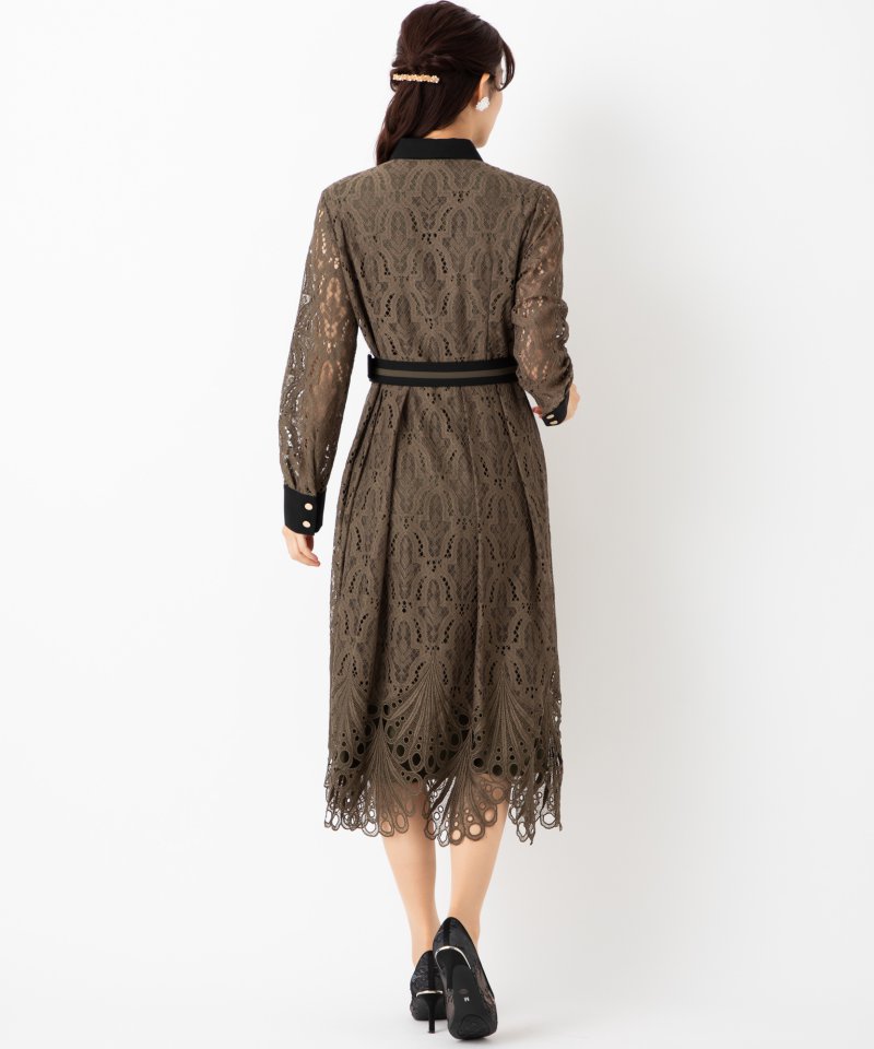 GRACE CONTINENTAL グレースコンチネンタル レース刺繍ドレス その他 x