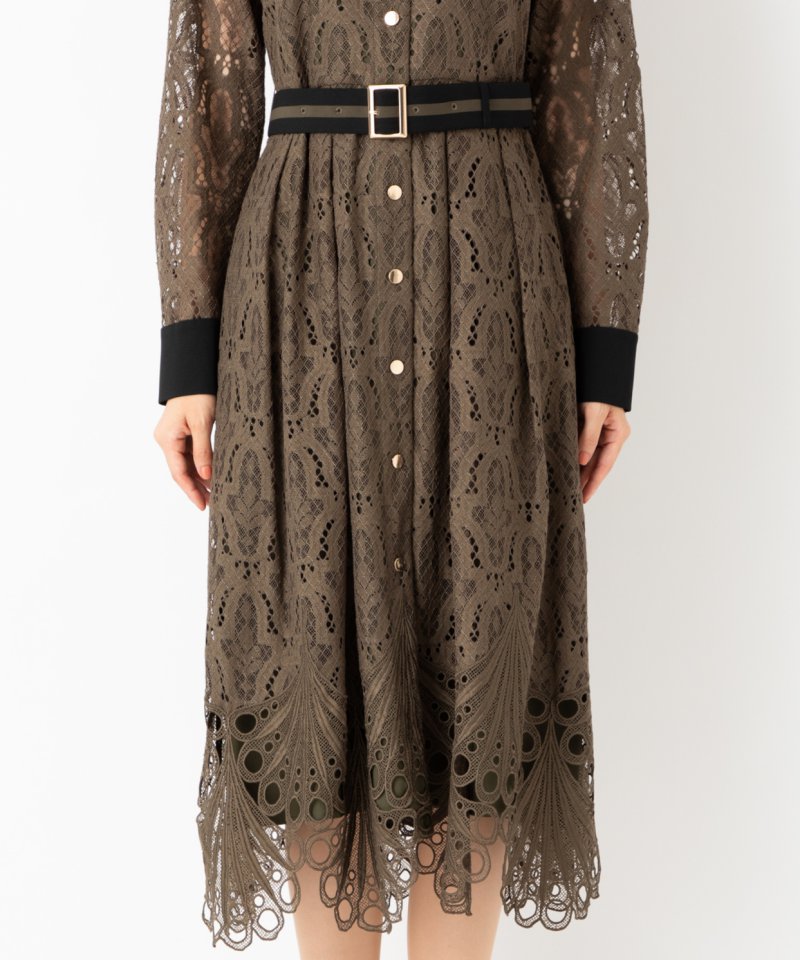 GRACE CONTINENTAL グレースコンチネンタル レース刺繍ドレス その他 x