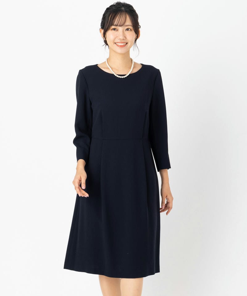 23区 トリアセダブルジョーゼットワンピース ネイビー系 | 結婚式