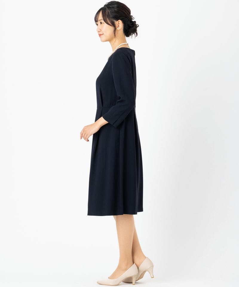 23区 トリアセダブルジョーゼットワンピース ネイビー系 | 結婚式