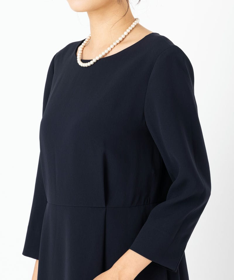 23区 トリアセダブルジョーゼットワンピース ネイビー系 | 結婚式