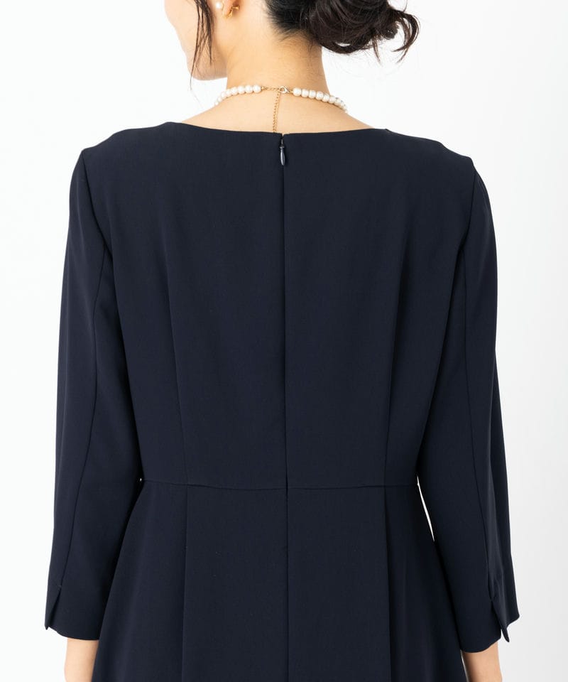 23区 トリアセダブルジョーゼットワンピース ネイビー系 | 結婚式